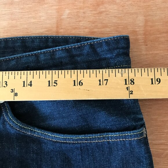 Levi's Made & Crafted Ruler Straight Jeans Men 36x31 Blue Button Fly Mid Rise - Picture 11 of 13